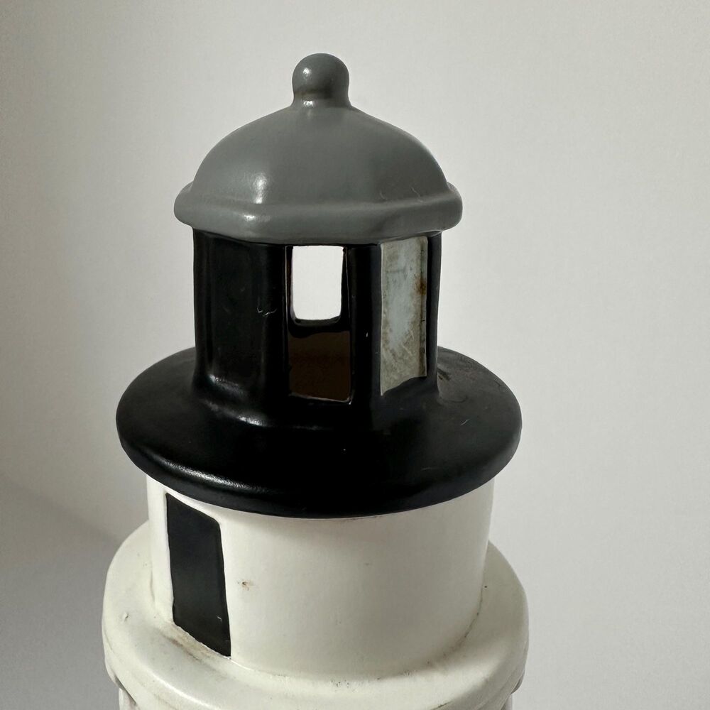 Vtg 1993 Lefton Cana Island WI Lighthouse Figurine Ceramic Nautical Decor 01203 - Picture 5 of 13